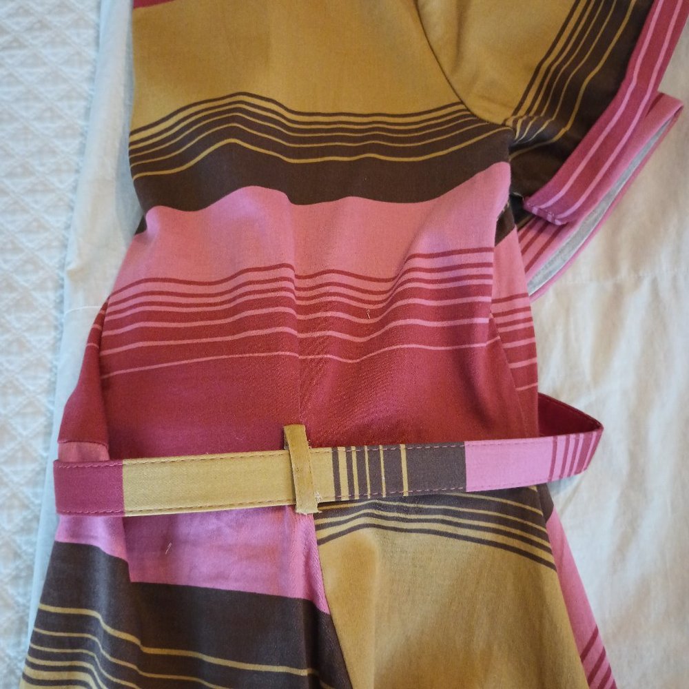 Collectif Caterina swing dress 50s summer sunset size 18